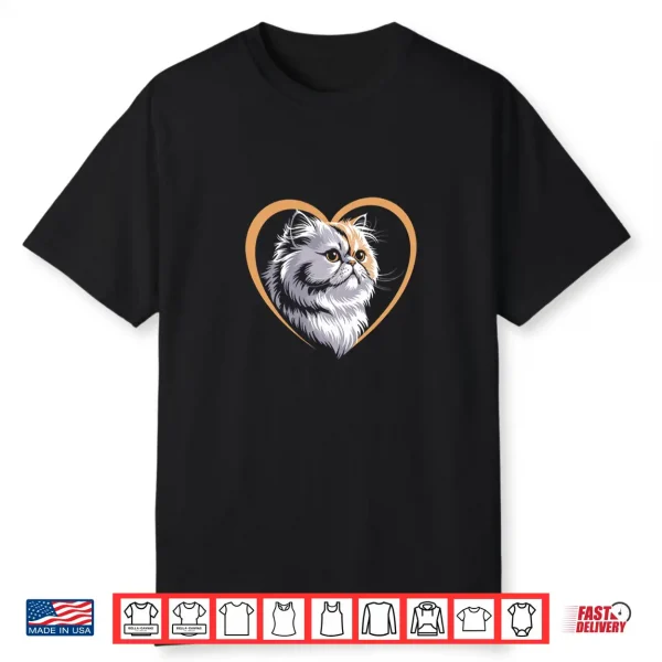 Cute Persian Cat Heart Shirt