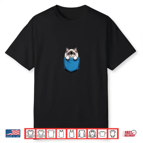 Cute Pocket Ragdoll Cat Lover Cat Mom Shirt