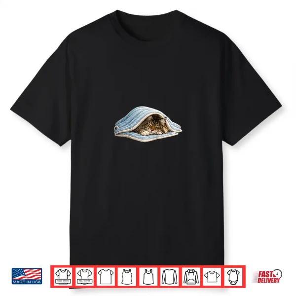 Cute Sleeping Maine Coon Cat Shirt
