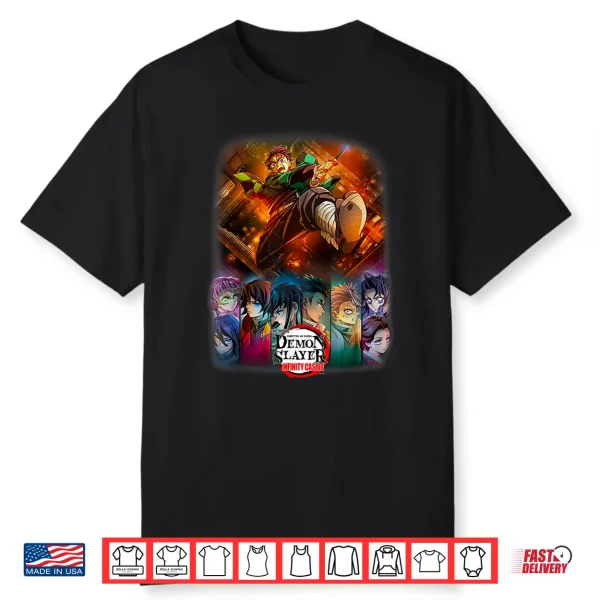Demon Slayer Infinity Castle Tanjiro Anime Group Poster Shirt