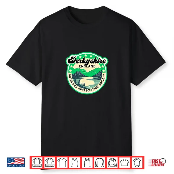 Derbyshire England Peak District English Hiking Backpacking Shirt