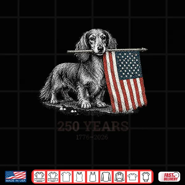 1776 2006 250 Years Usa Flag Dog Shirt 4 Design 1776 2006 250 Years USA Flag Dog Shirt