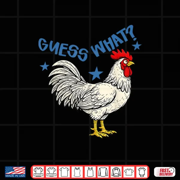 Design 2 Side Guess What Chicken Butt Funny Chicken Meme Boys Shirt