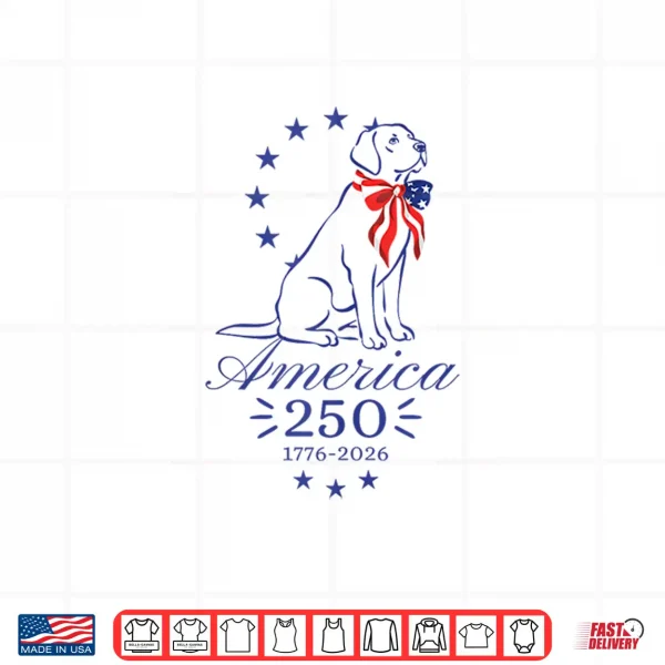 Design 250th Anniversary Labrador Retriever America 250 Shirt