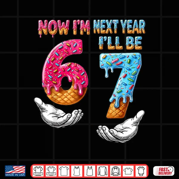 Design 6 Year Old Birthday Boys Kids Now Im 6 Next Year Ill be 7 Shirt