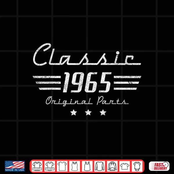 Design 60 Year Old Vintage Classic Car 1965 60th Birthday Gifts Men Shirt