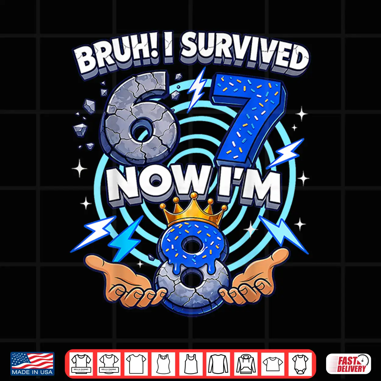 8Th Birthday Boys I`M 8 Year Old Six Seven Bruh 6 7 Shirt 8Th Birthday Boys I`M 8 Year Old Six Seven Bruh 6 7 Shirt