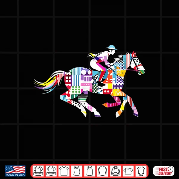 Design Aethestic Horse Lover Derby Horse Racing Silks Jockey Shirt