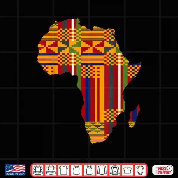 Design Africa African American Kente Black History Month Juneteenth Shirt