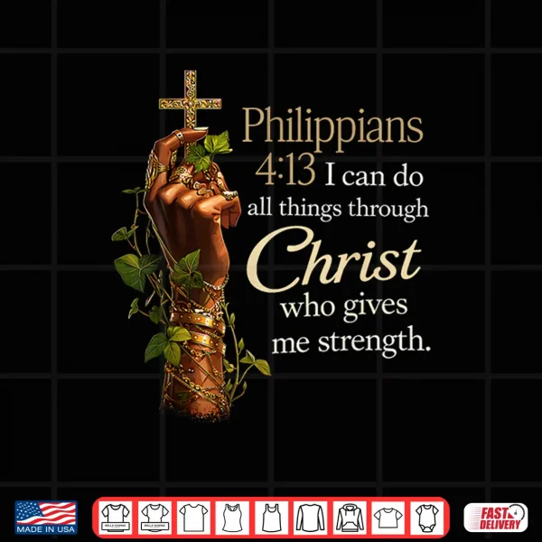 Design African American Black Women Christian Afro Faith God Shirt