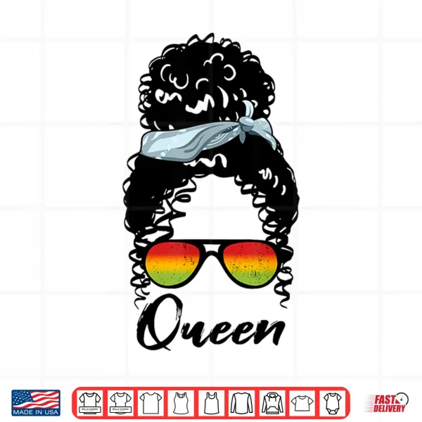 Design African Pride Black Women Queen Black History Month Shirt