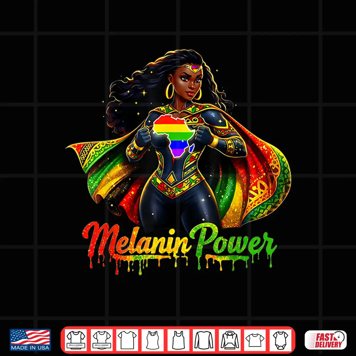African Pride Strong Melanin Queen Black Woman Shirt African Pride Strong Melanin Queen Black Woman Shirt