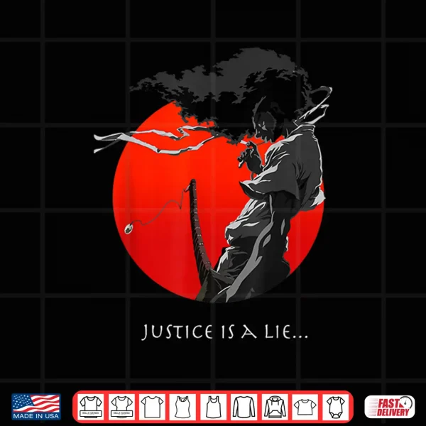 Design Afro Samurai Anime Japanese Bushido Warrior Streetwear Shirt