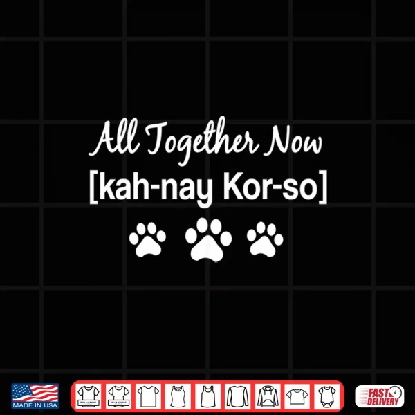 Design All Together Now KAH nay KOR so Furmom Furdad Dog Lover Performance Shirt