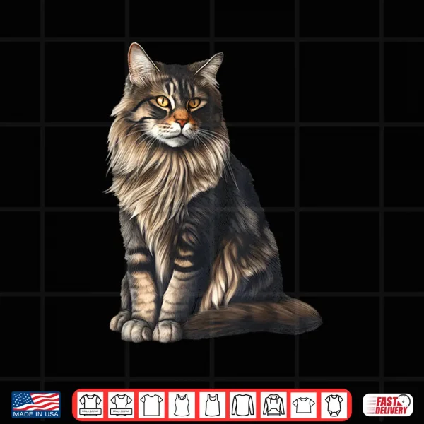Design American Forest Cat Maine Coon Cat Shirt