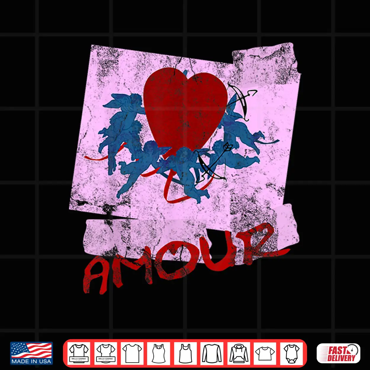 Amour Cherub Vintage Retro Beat It 1980S Love Dance Costume Shirt Amour Cherub Vintage Retro Beat It 1980S Love Dance Costume Shirt