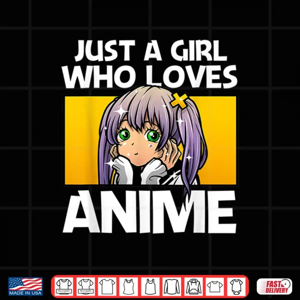 Design Anime Gift For Teen Girls Women Anime Merch Anime Lover Girl Shirt