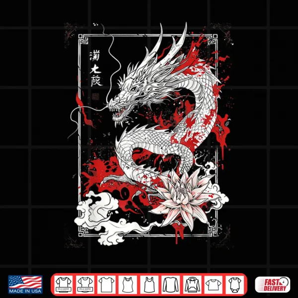 Design Anime Goth Japanese Dragon Shirt 2