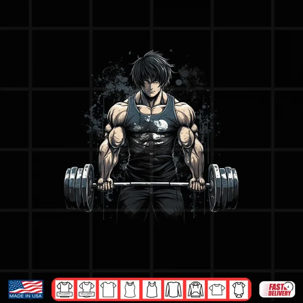 Design Anime Young Deadlift Fitness Motivation Strenght Shirt