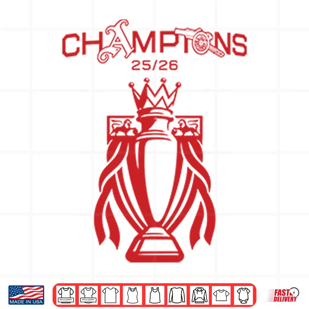 Arsenal Premier League Champions 25 26 Shirt Arsenal Premier League Champions 25 26 Shirt