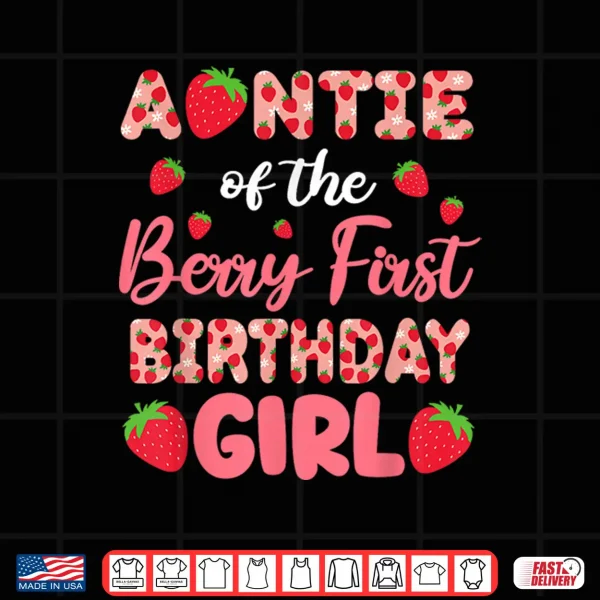 Design Auntie of The Berry 1st Birthday Girl Sweet One First Bday Shirt