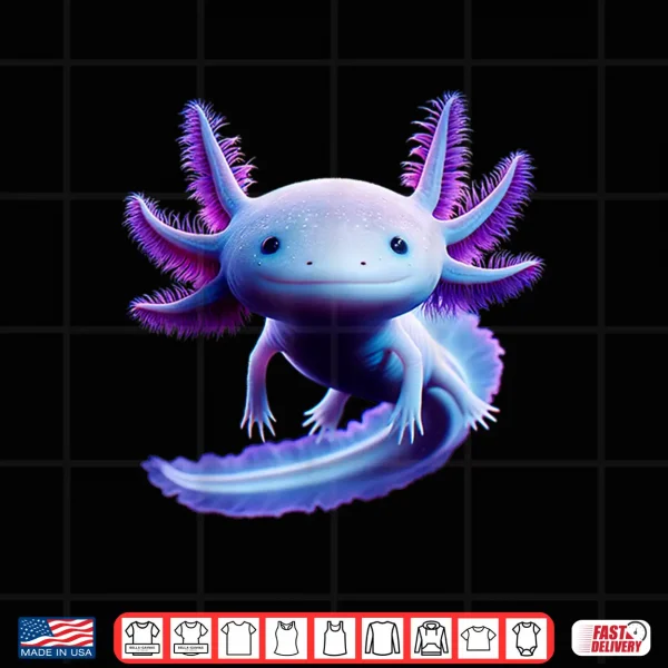 Design Axolotl Anime Cute Axolotl Shirt