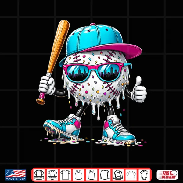 Design Baseball Drip Shirt for Boys Baseball 101 Shirt