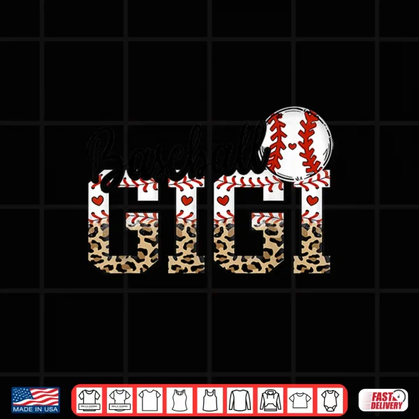 Design Baseball Gigi Women BallPark Gigi Baseball Mom Mothers Day Shirt