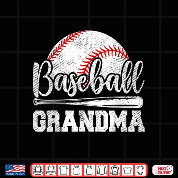 Design Baseball Grandma Baseball Player Game Day Mothers Day Shirt