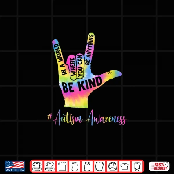 Design Be Kind Autism Awareness Autistic Pride Month Shirt
