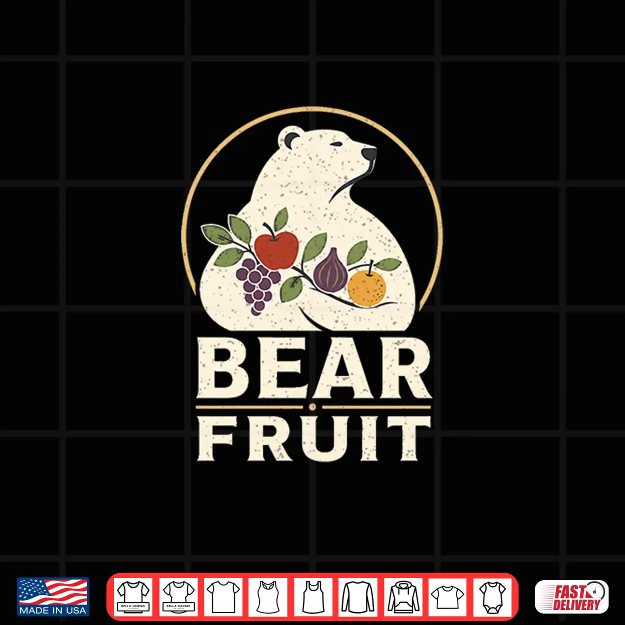Bear Fruit Christian Harvest Pun Shirt Bear Fruit Christian Harvest Pun Shirt