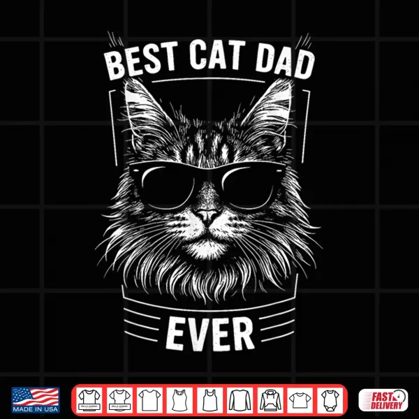 Design Best Maine Coon Cat Dad Ever Shirt