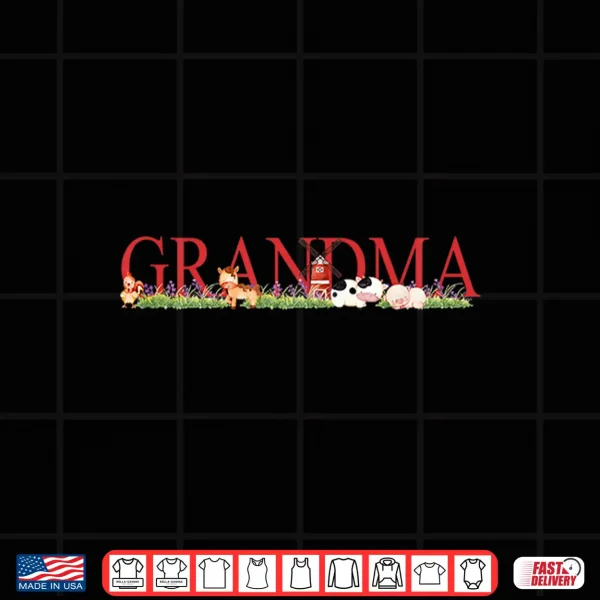 Birthday Farm Animal Grandma Shirt 4 Design Birthday Farm Animal Grandma Shirt