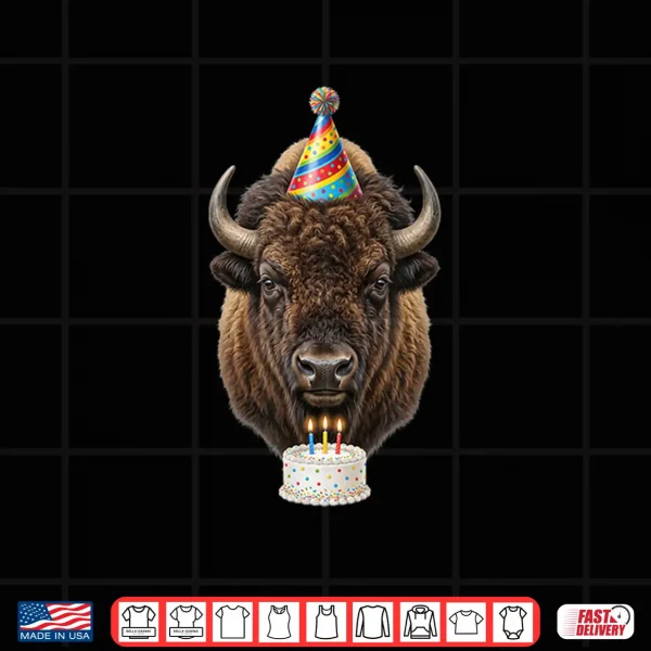 Design Bison Buffalo Birthday Shirt