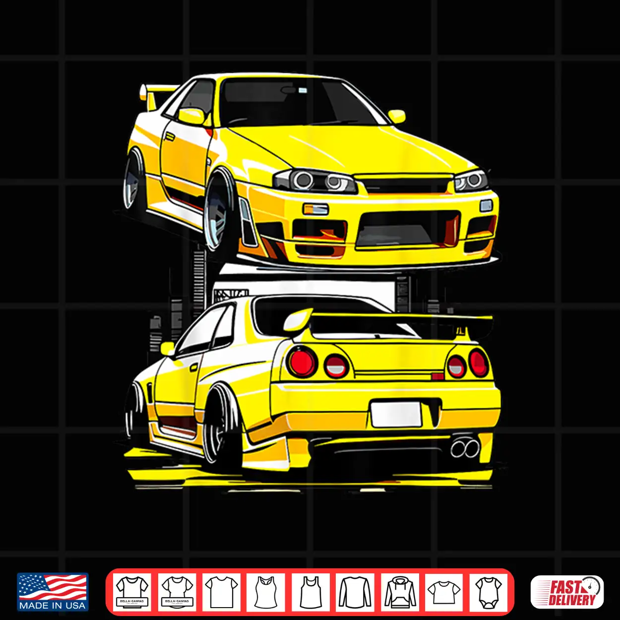 Black Gt R 32 Jdm Skyline Tuner Racing Stance Car Drift Shirt Black Gt R 32 Jdm Skyline Tuner Racing Stance Car Drift Shirt