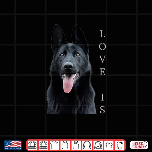 Design Black German Shepherd Shepard Dog Mom Love Shirt