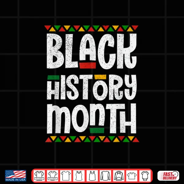 Design Black History Month African American Melanin Pride Gift Shirt