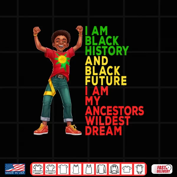 Design Black History Month Juneteenth Independence Day Kid Boy Shirt