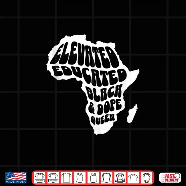 Design Black History Month Juneteenth Women Black Queen Shirt