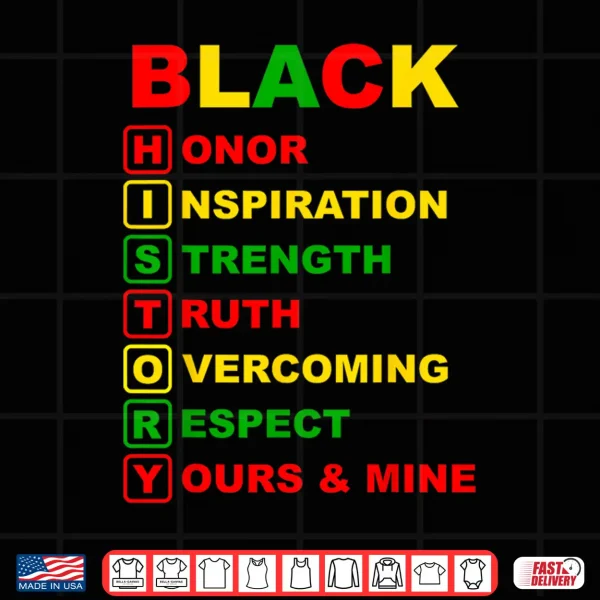 Design Black History Month Pride Melanin African American Men Women Shirt