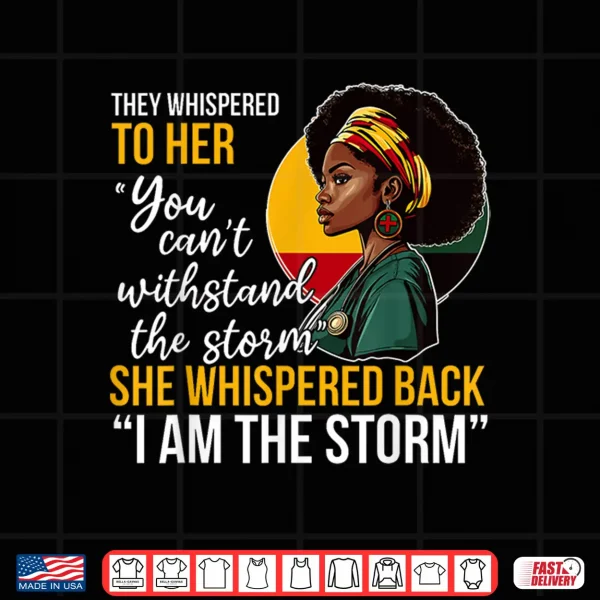 Design Black History Nursing Nurse Proud African American Ladies Shirt