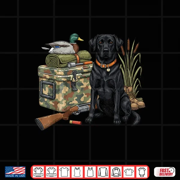 Design Black Lab Labrador Dog Hunting Duck Hunting Season Men Women Shirt
