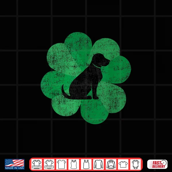 Design Black Lab St. Patricks Day Shirt Retro Labrador Retriever Shirt