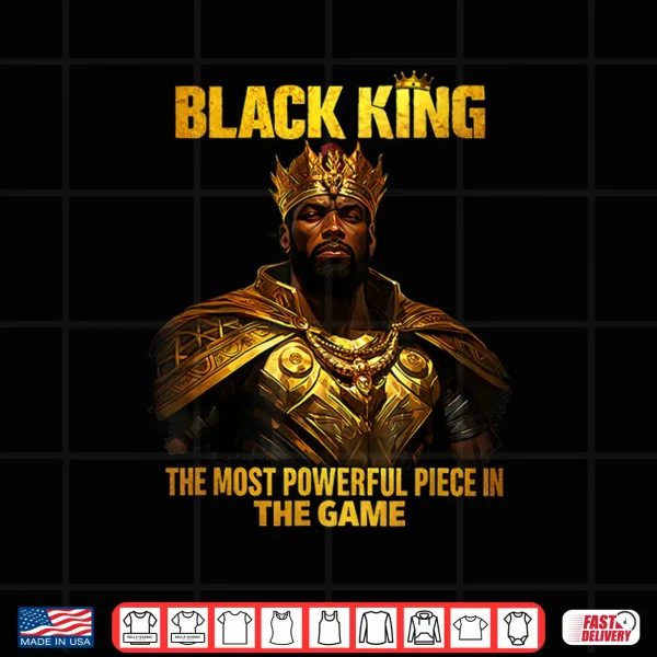 Design Black Man King African American History Strong Shirt