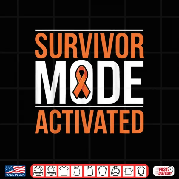 Design Bone Marrow Orange Ribbon Acute Myeloid Leukemia Awareness Shirt
