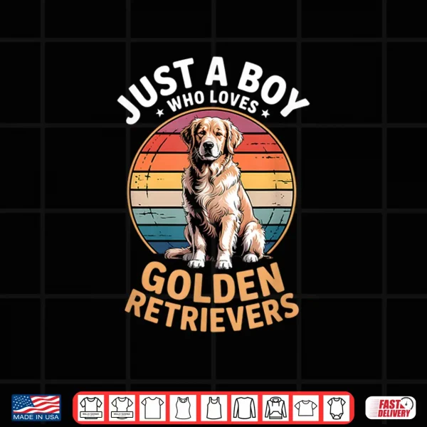 Design Boys Golden Retriever Shirt