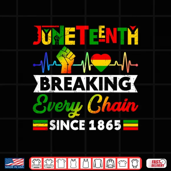 Breaking Every Chain Since 1865 Juneteenth Black History Shirt 4 Design Breaking Every Chain Since 1865 Juneteenth Black History Shirt