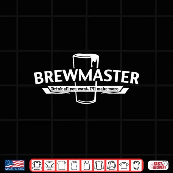 Design Brewmaster Craft Beer Home Brewing Brewer Gift Shirt Shirt
