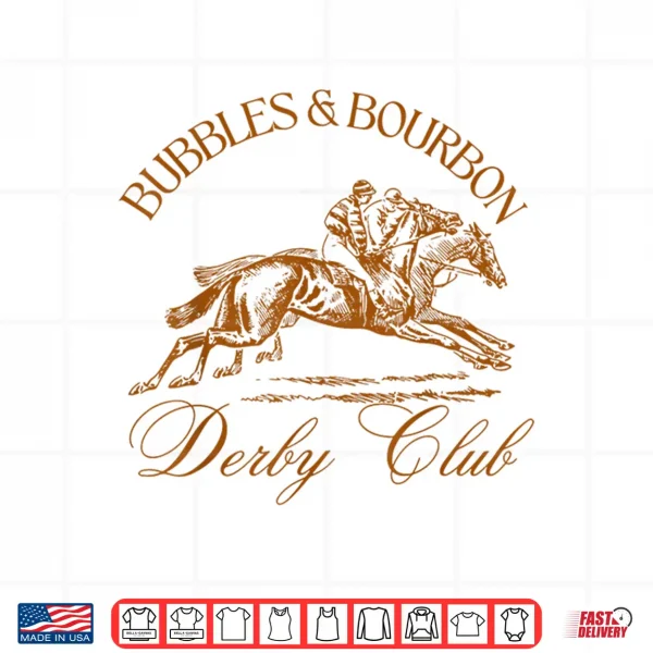 Design Bubbles And Bourbon Derby Club Shirt