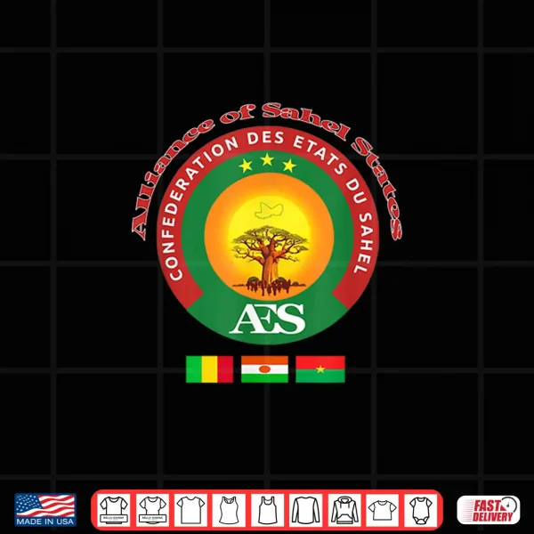 Design Burkina Faso Mali and Niger Alliance of Sahel States Shirt